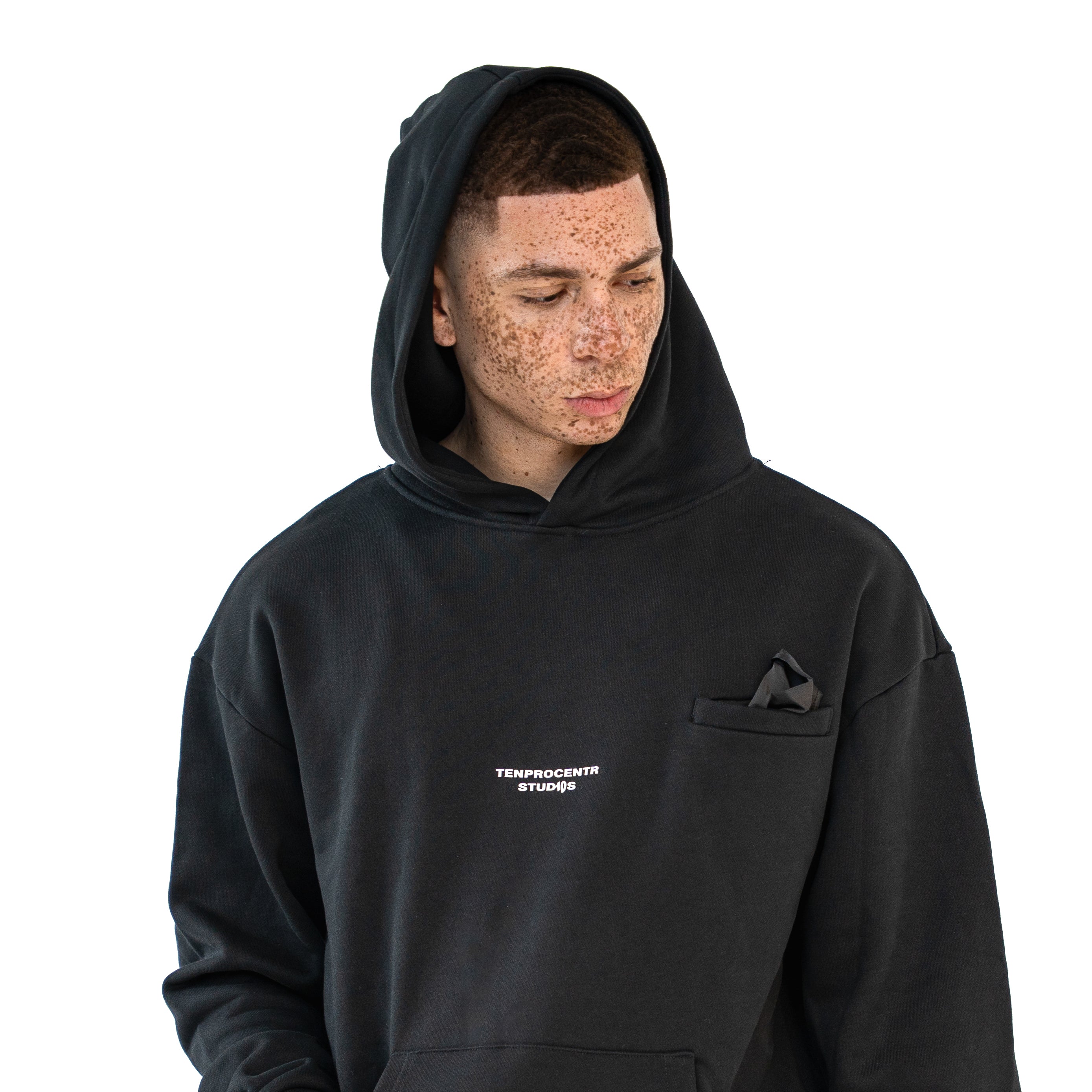 Hoodie "BASTILLE" – Oversized Unisex Hoodie aus Bio-Baumwolle mit Rückenstick